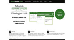 Desktop Screenshot of networkeffectscapital.com